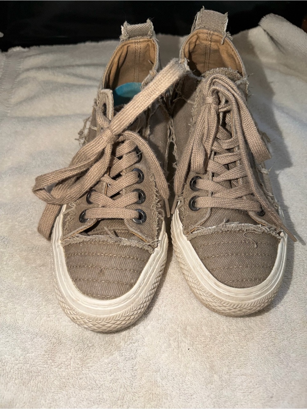 Tan blowfish sneakers